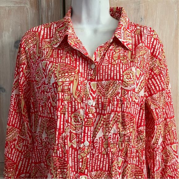 Jude Connally Button Up Shirt Women’s Large - Picture 5 of 9